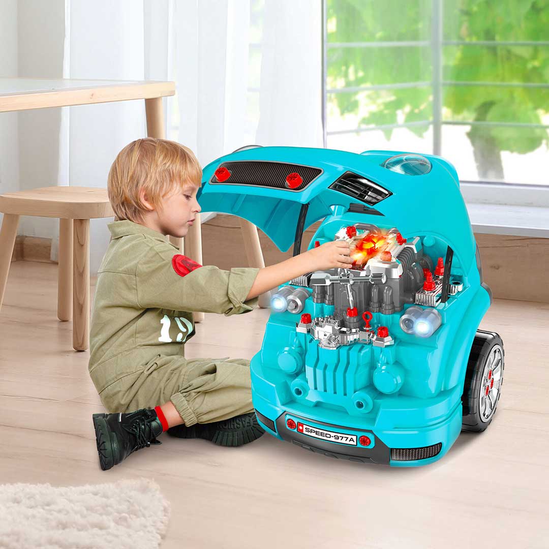 Kids Car Engine Toy Set