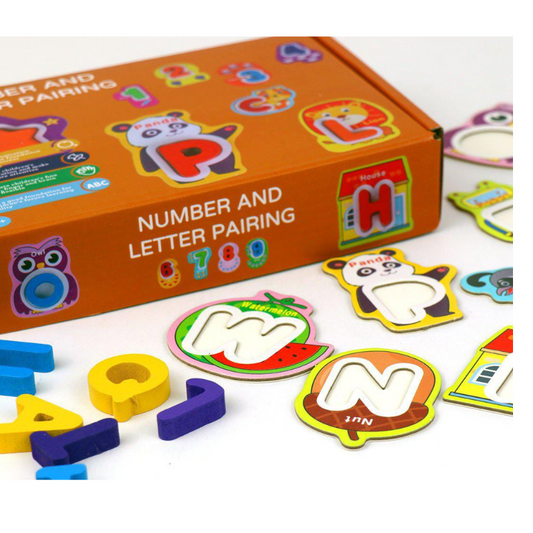 Fun with Numbers & Letters Educational Pairing Game for Kids