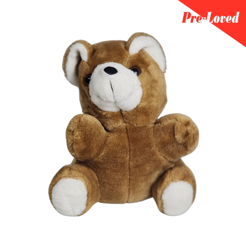 Cute Stuffed Brown & White Bear 28Cm Premium Pre-Loved