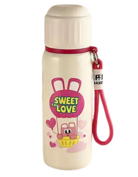 Cartoon Printed Water Bottle With Portable Thermos Cup (550ml)
