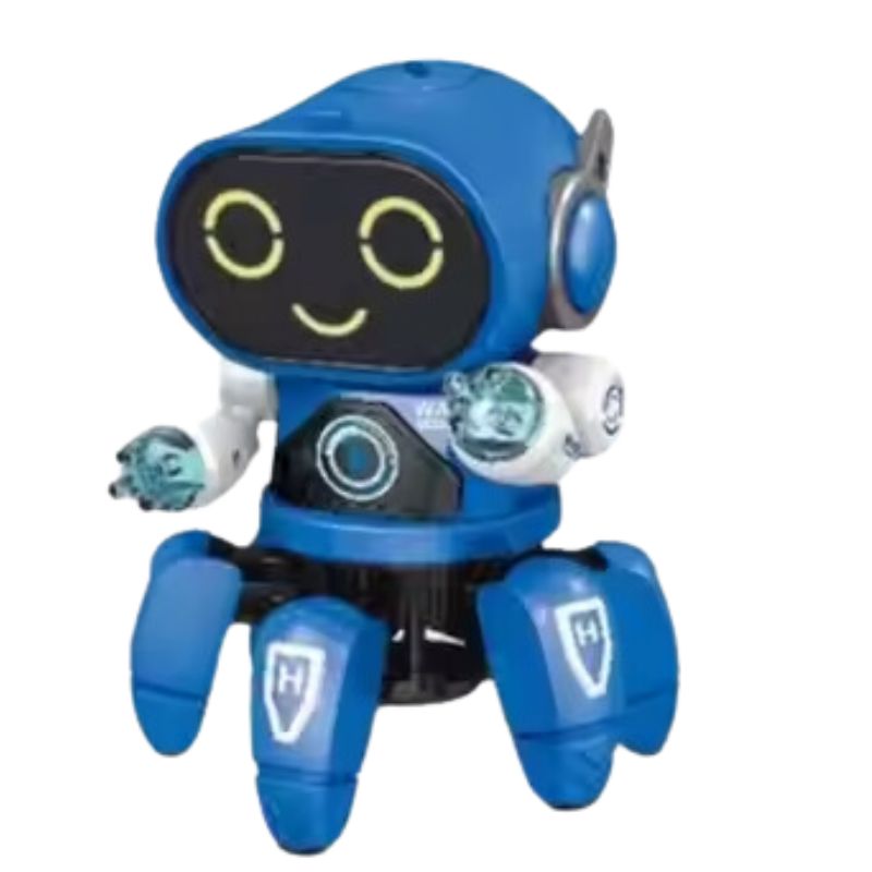 Children electronic intelligent robot toy dancing walking singing robot with light music