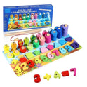 6 in 1 Multifunctional Logarithmic Board  Activity Toys Color , Count, Fishing , Shape, Number and Basic Math