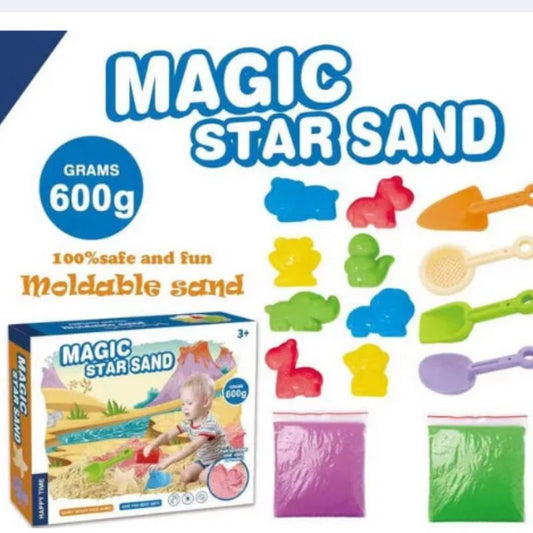 600 Grm MAGIC STAR MOLDABLE SAND ART & EDUCTIONAL TOY FOR KIDS