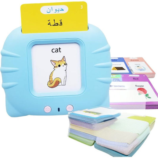 Talking Flash Cards | Arabic & English Learning Toy with 202 Words for Kids