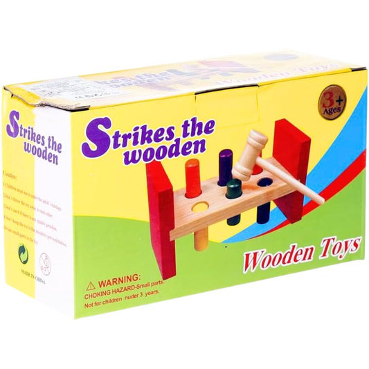 Wooden Hammering Toy - Develop Fine Motor Skills & Educational Fun for Toddlers