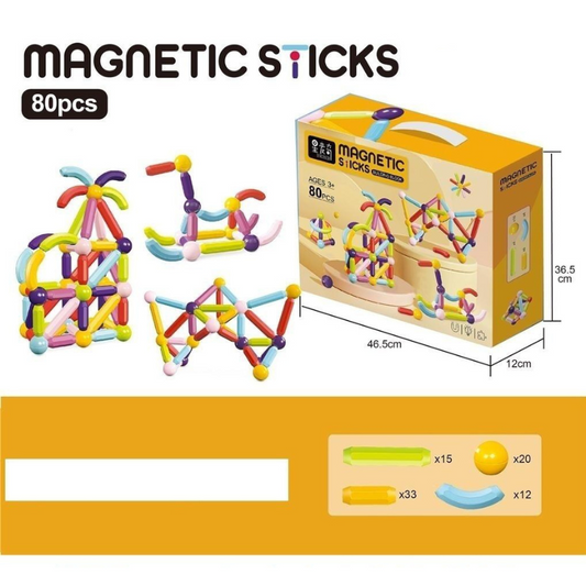 80 PC Magnetic Building Blocks Set