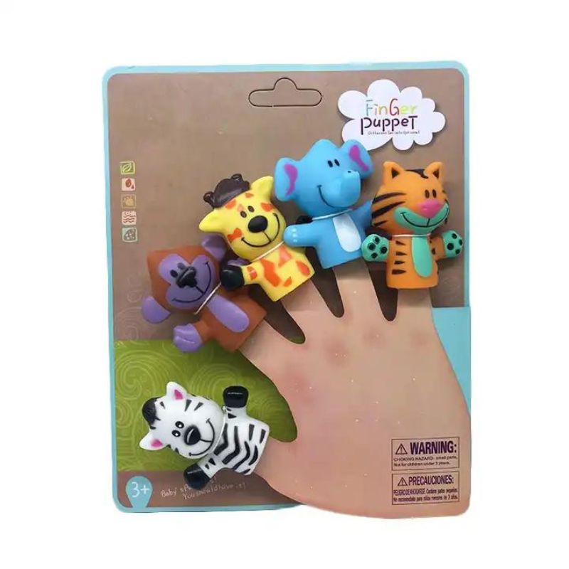 Finger Puppets – Zoo Animals (5 Pcs) – Toygenix.pk