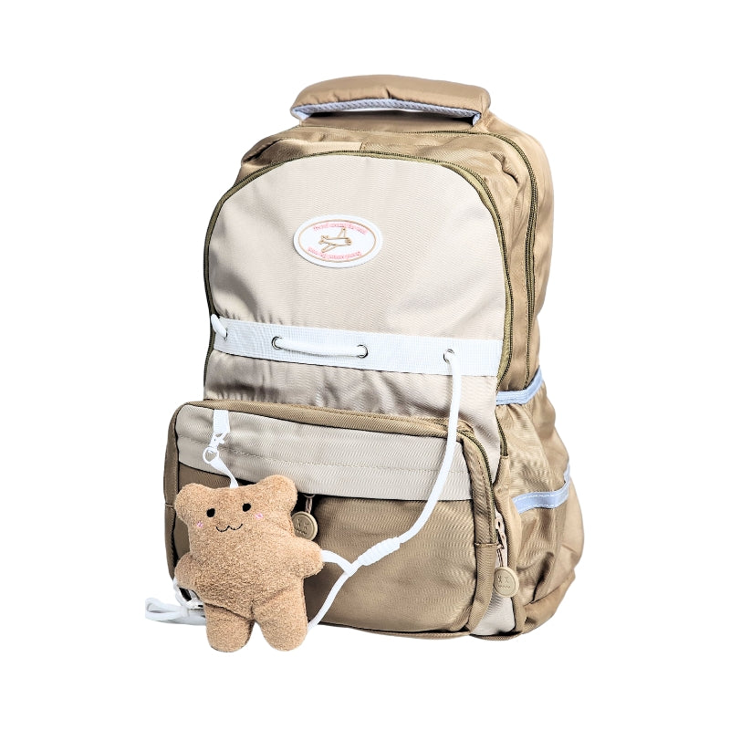 Children's Bear School Bag Waterproof Lightweight Backpack -16 Inches (Brown) (909) (Deal)