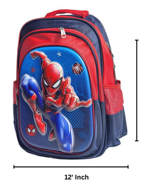 Spiderman Themed School Backpack With Water Sipper For Kids
