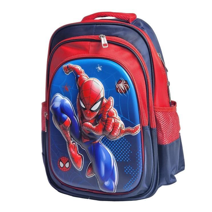 3D Spiderman Themed School Backpack For Kids - 16.5 Inches (GB-2021) (Deal)