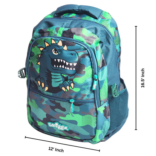 Dino Themed School Backpack For Kids (2525) (Deal)