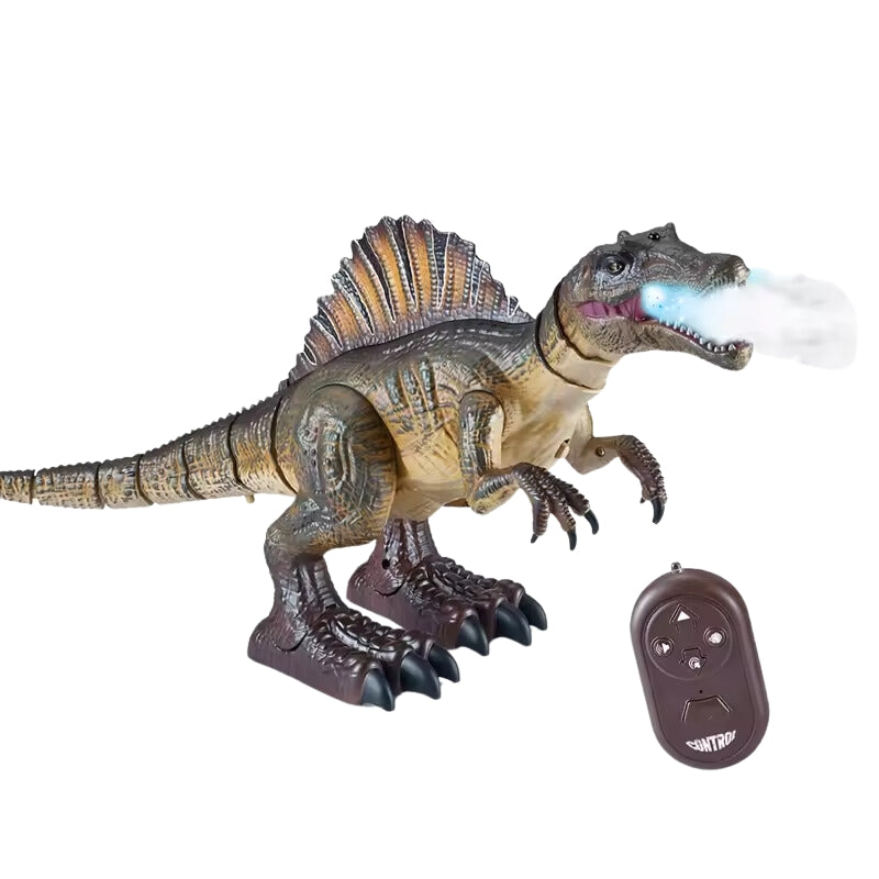 Realistic Emote Control Walking & Water Spraying Dinosaur For Kids