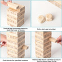 Fascinating Jenga Wooden Toys - 90 Pcs