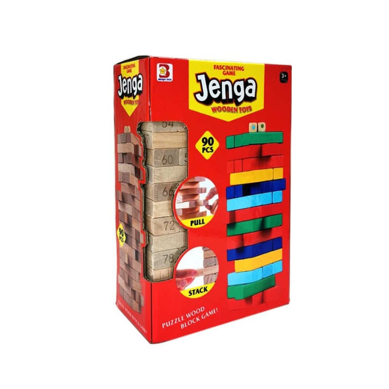 Fascinating Jenga Wooden Toys - 90 Pcs