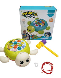 Hammer Knocking Turtle Toy With Light & Music For Kids
