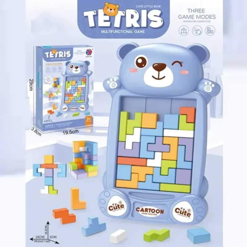 Tetris Cute Bear Puzzle Game Toy For Kids