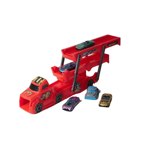 Transport Truck With Cars Playset For Kids