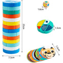 Animals Tumble Tower Wooden Blocks Stacking Game For Kids