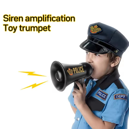 Police Megaphone With Siren Sounds Toy For Kids