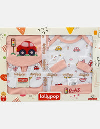 Car Newborn Baby Gift Set - 6 Pcs - Pink
