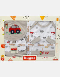 Car Newborn Baby Gift Set - 6 Pcs - Gray
