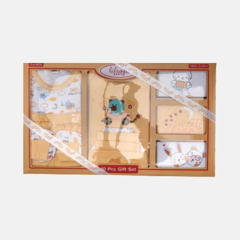 Car Little Star Gift Set Bear - 10 Pcs - Brown