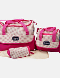 Chicco Polka Dots Baby Diapers Bag - 4 Pcs
