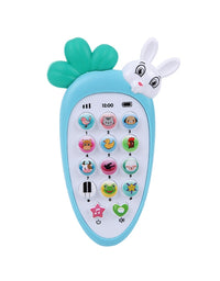 Soft Rabbit Baby Phone Toy With Light And Music
