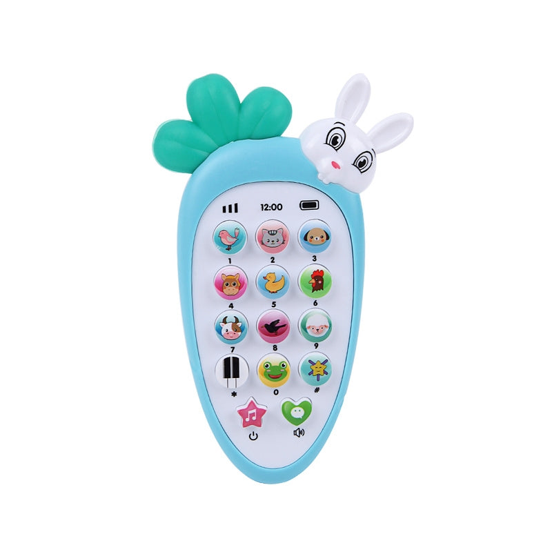 Soft Rabbit Baby Phone Toy With Light And Music