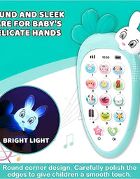 Soft Rabbit Baby Phone Toy With Light And Music
