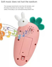 Soft Rabbit Baby Phone Toy With Light And Music
