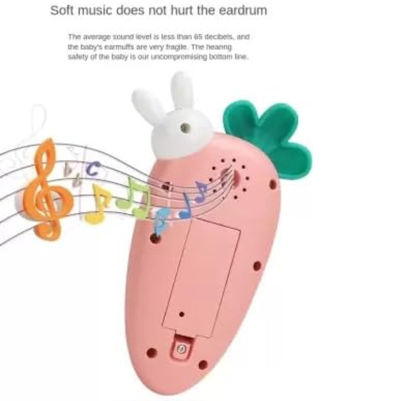 Soft Rabbit Baby Phone Toy With Light And Music