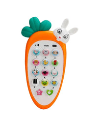 Soft Rabbit Baby Phone Toy With Light And Music
