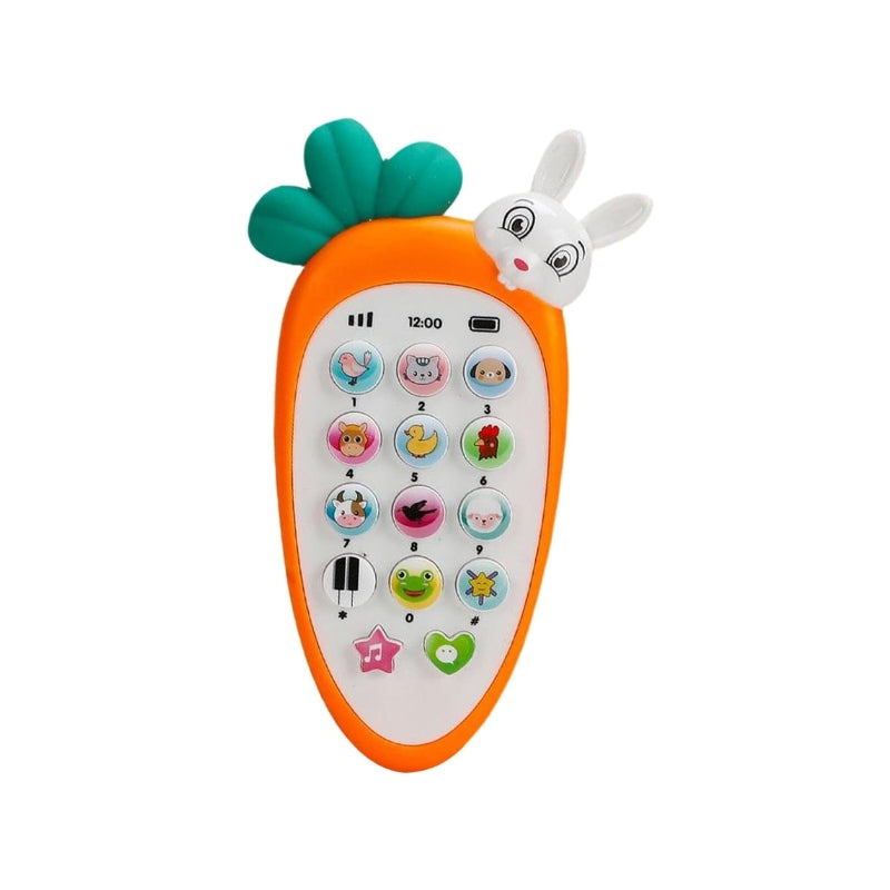 Soft Rabbit Baby Phone Toy With Light And Music