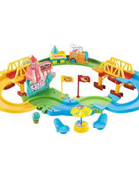 Sweet Train Trackset Toy For Kids - 46 Pcs
