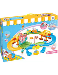 Sweet Train Trackset Toy For Kids - 46 Pcs
