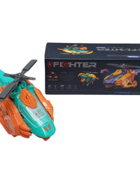 Fighter Helicopter Toy With Music And Light For Kids
