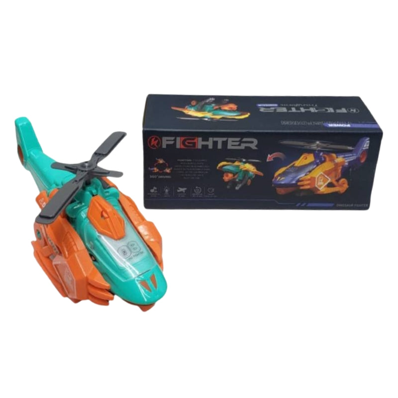 Fighter Helicopter Toy With Music And Light For Kids