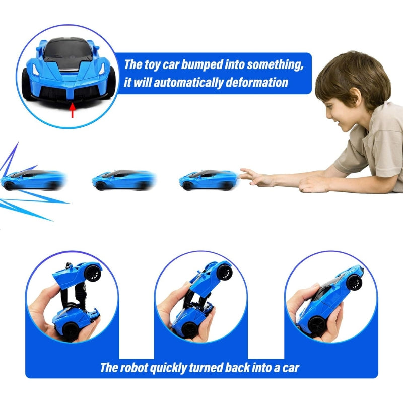 Ferrari Transform Herald Friction Powered Robotic Car Toy For Kids