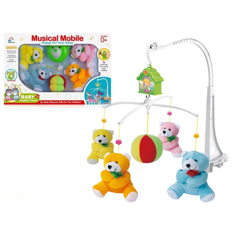 Adorable Teddy Bear Musical Baby Mobile