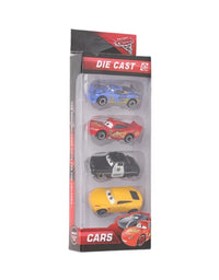 Diecast Metallic Car For Kids - Pack Of 4
