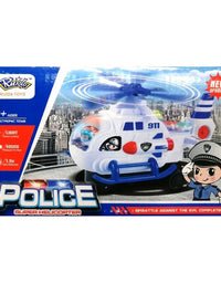 Police Super Helicopter Toy With Light And Music For Kids
