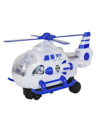 Police Super Helicopter Toy With Light And Music For Kids
