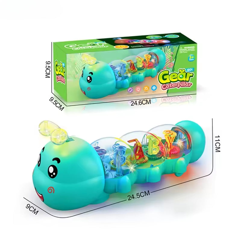 Gear Caterpillar Toy With Light And Music Toy For Kids