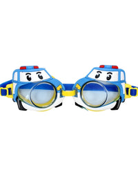 Police Car Designed Adjustable Swim Goggles For Kids
