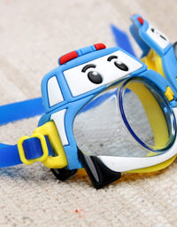 Police Car Designed Adjustable Swim Goggles For Kids
