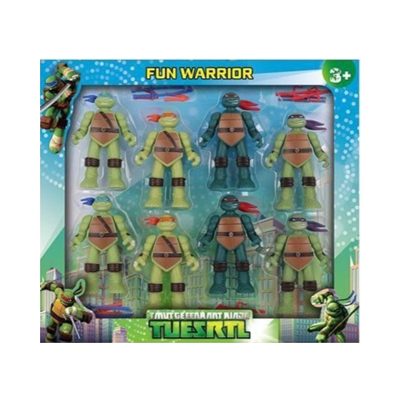 Unique Warriors With Swords Pretend Play Toy Set For Kids - Pack Of 8