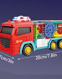 Fire Gear Truck With Light And Music Toy For Kids
