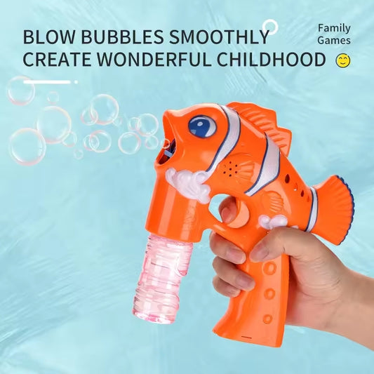 Fish Designed Bubble Gun Toy For Kids