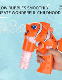 Fish Designed Bubble Gun Toy For Kids
